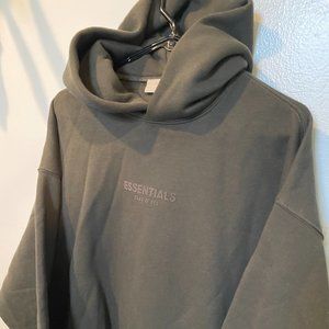 Essentials Relaxed Hoodie - Off-Black - Size M